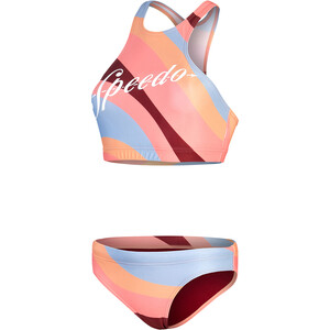 speedo Printed Logo Volley Bikini 2 pièces Femme, Multicolore Multicolore