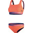 speedo Textured Deep U-Back 2-Teiliger Bikini Damen orange