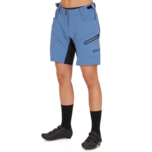 Endurance Jamilla 2-in-1 Fiets/MTB Shorts Dames, blauw