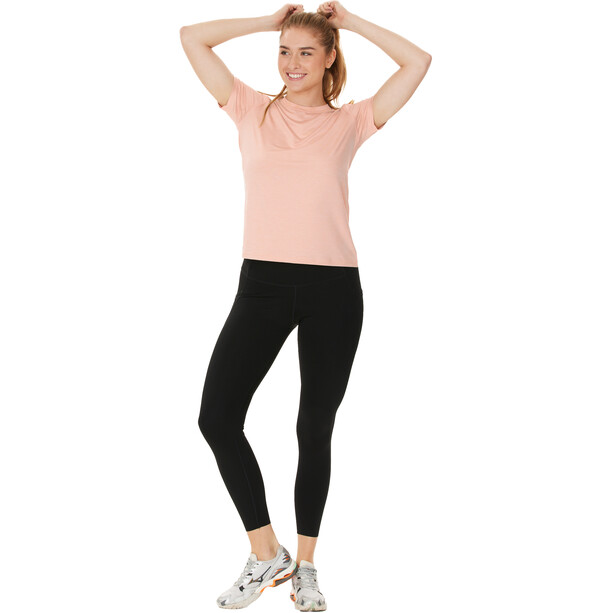 Endurance Maje Melange Camiseta SS Mujer, rosa