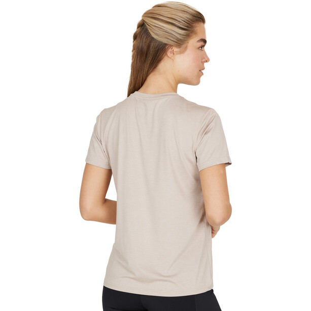Endurance Maje Melange Camiseta SS Mujer, beige
