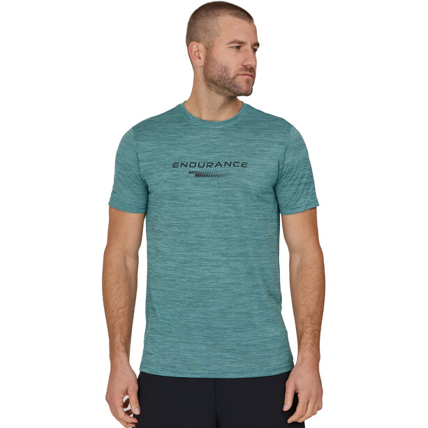 Endurance Portofino Camiseta Performance SS Hombre, verde