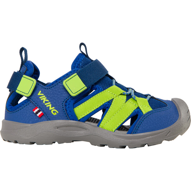 Viking Footwear Adventure Sandales Enfant, bleu/vert