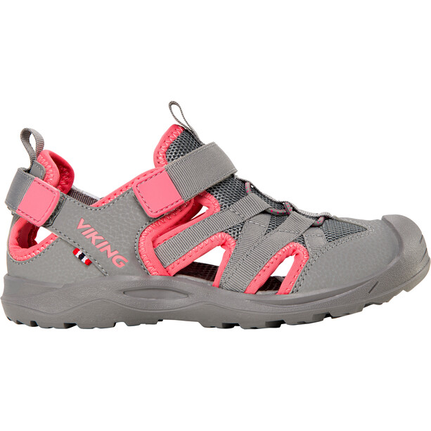 Viking Footwear Adventure Jr Sandalen Kinder grau/pink