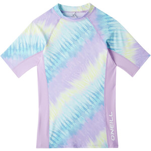 O'Neill Printed SS Skin Girls, Multicolore/violet Multicolore/violet