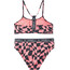 O'Neill Sportclub Active Bikini Dziewczynki, czarny/różowy