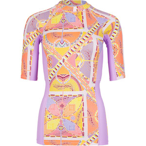 O'Neill Anglet SS Skin Femme, Multicolore/violet Multicolore/violet