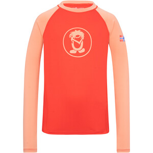 TROLLKIDS Kvalvika Shirt Kinder rot/orange rot/orange