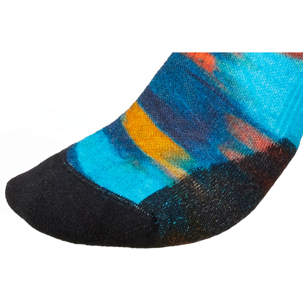Smartwool Run Targeted Cushion Brushed Print Chaussettes basses Femme, Multicolore