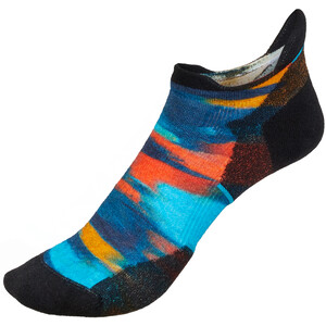 Smartwool Run Targeted Cushion Brushed Print Calcetines tobilleros bajos Mujer, Multicolor Multicolor