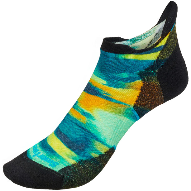 Smartwool Run Targeted Cushion Brushed Print Chaussettes basses Femme, Multicolore