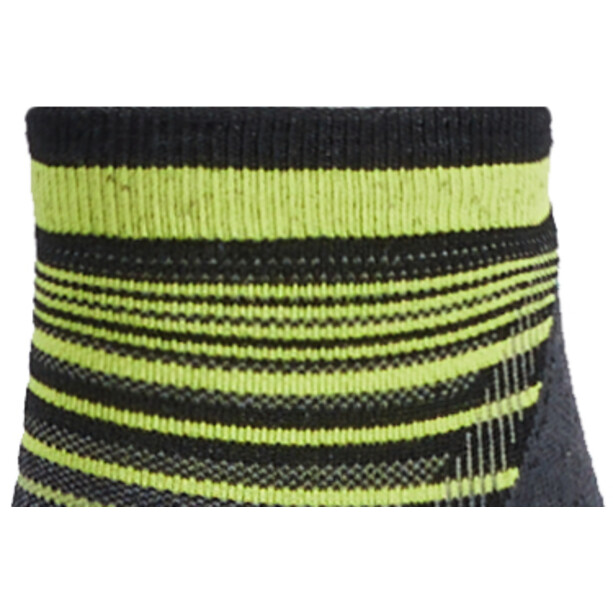 Smartwool Run Targeted Cushion Pattern Enkel sokken Heren, zwart/geel