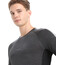 Icebreaker 125 ZoneKnit Camiseta de cuello redondo de manga larga Hombre, gris/negro