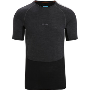 Icebreaker 125 ZoneKnit Crew T-shirt Heren, grijs/zwart grijs/zwart