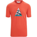 Icebreaker Tech Lite II Camping Grounds Tee SS Homme, rouge