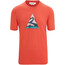 Icebreaker Tech Lite II Camping Grounds Camiseta SS Hombre, rojo