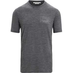 Icebreaker Tech Lite II Mountain Sunset T-shirt Heren, grijs grijs