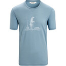 Icebreaker Tech Lite II Polar Paddle Camiseta SS Hombre, azul