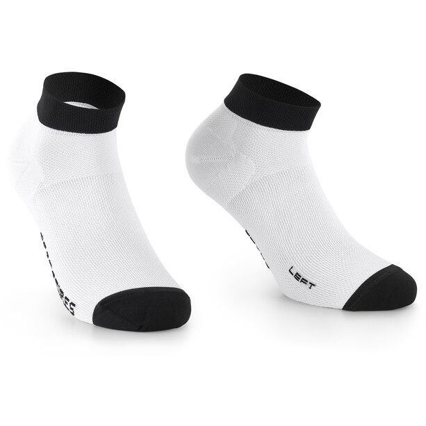 ASSOS RS Superleger Kurze Socken weiß