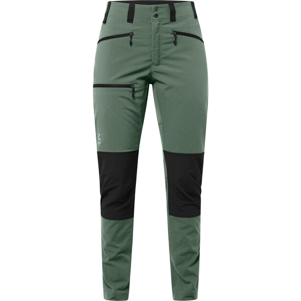 Haglöfs Mid Slim Pantalon Femme, vert/noir