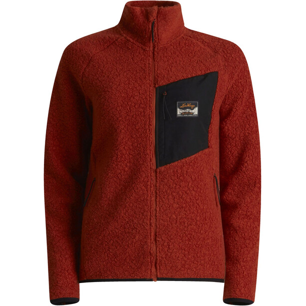Lundhags Flok Wool Pile Giacca Donna, rosso