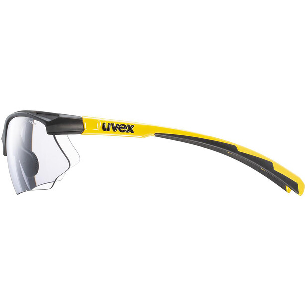 UVEX Sportstyle 802 V Lunettes, noir/jaune