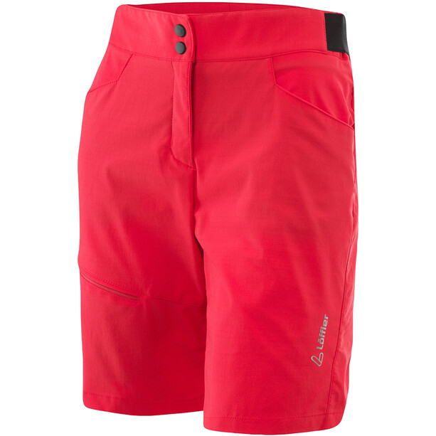 Löffler Comfort CSL Shorts Ciclismo Mujer, rojo