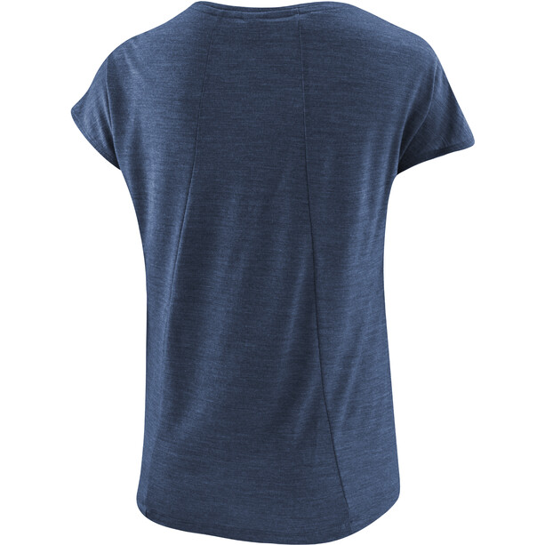 Löffler Merino-Tencel camisa suelta Mujer, azul