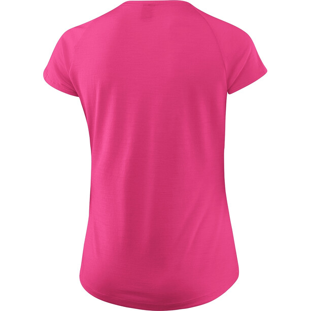 Löffler Merino-Tencel Fahrradshirt mit Print Damen pink