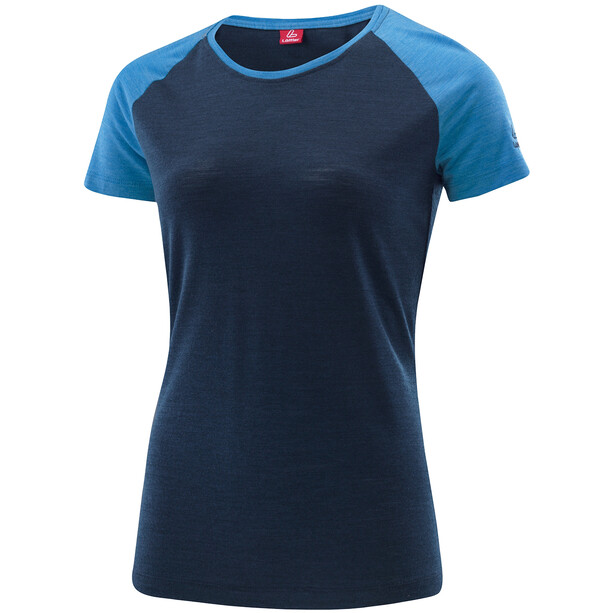 Löffler Merino-Tencel Raglan Shirt Damen blau