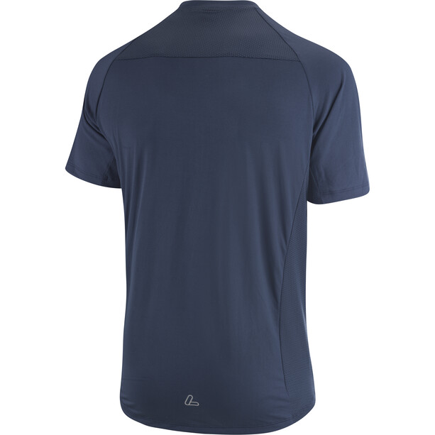 Löffler Hills MTB Shirt met halve Rits Heren, blauw