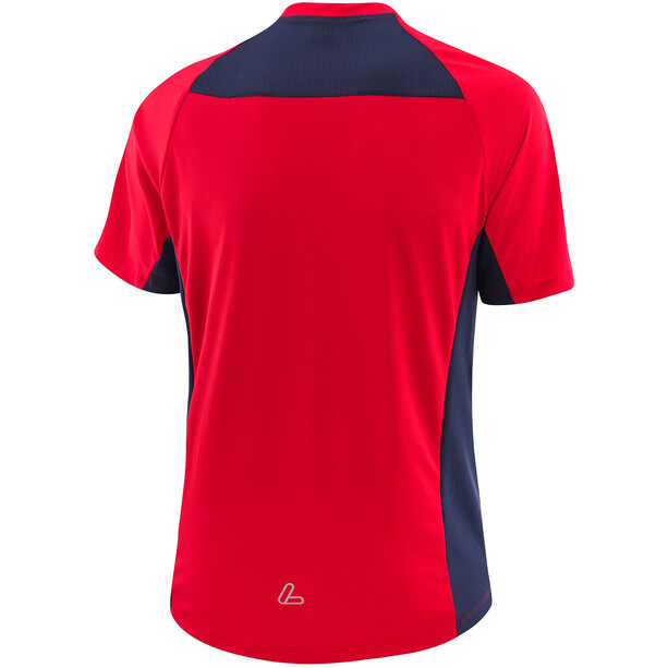 Löffler Hills Camiseta MTB con cremallera Hombre, rojo