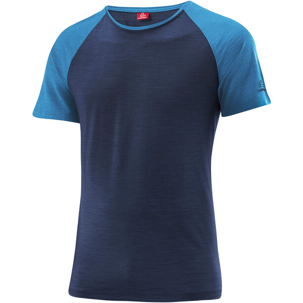 Löffler Merino-Tencel Raglan Shirt Herren blau