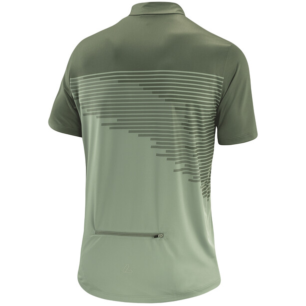 Löffler Spectro Camiseta con cremallera Hombre, verde