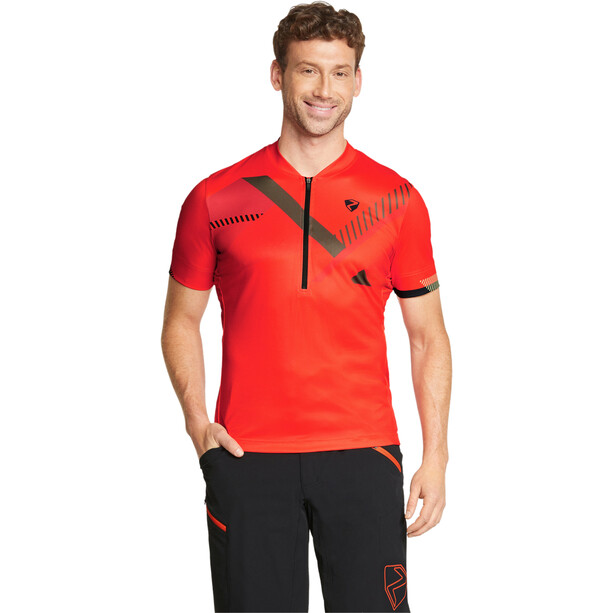 Ziener Neral Jersey SS Homme, rouge