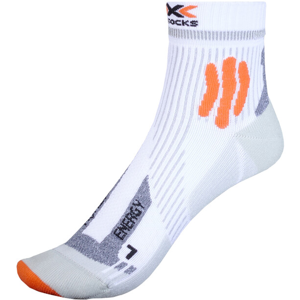 X-Socks Marathon Energy 4.0 Skarpety Mężczyźni, biały/pomarańczowy