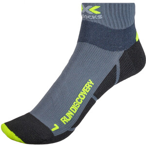 X-Socks Run Discovery 4.0 Chaussettes Homme, gris/noir gris/noir