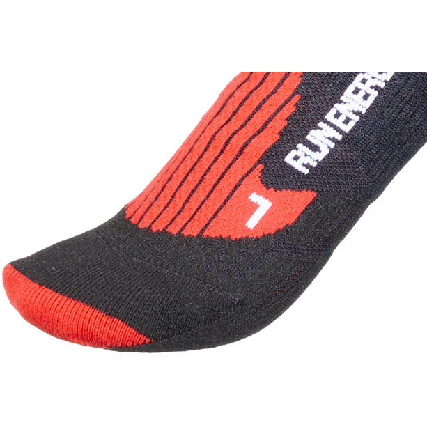 X-Socks Run Energizer 4.0 Chaussettes Homme, noir/rouge