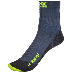 X-Socks Run Fast 4.0 Sokken, grijs/geel grijs/geel