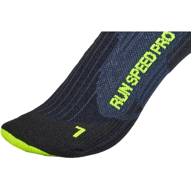 X-Socks Marathon Energy 4.0 Chaussettes Homme, noir/jaune