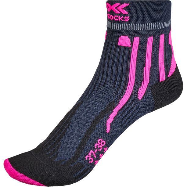X-Socks Run Speed Two 4.0 Chaussettes Femme, gris/rose
