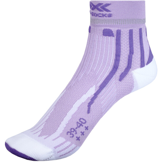 X-Socks Run Speed Two 4.0 Chaussettes Femme, violet/gris
