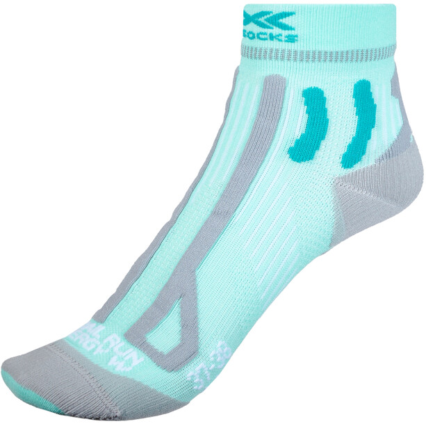 X-Socks Run Speed Reflect 4.0 Socken Damen grün/grau