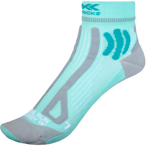 X-Socks Run Speed Reflect 4.0 Sokken Dames, groen/grijs groen/grijs