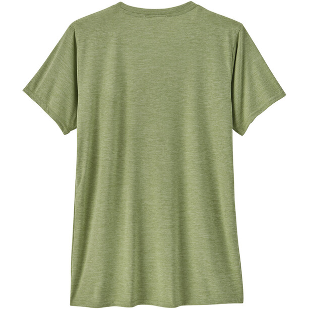 Patagonia Cap Cool Daily Graphic Camiseta Tierras Mujer, verde