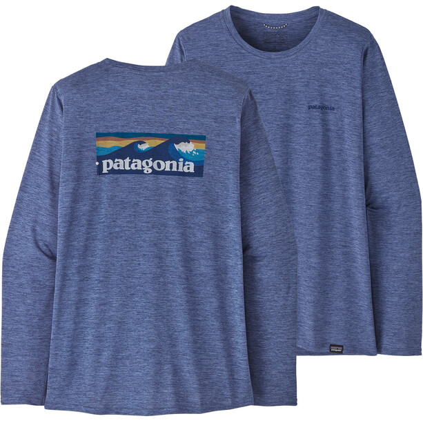 Patagonia Capilene Cool Daily Graphic Longsleeve shirt Water Dames, blauw