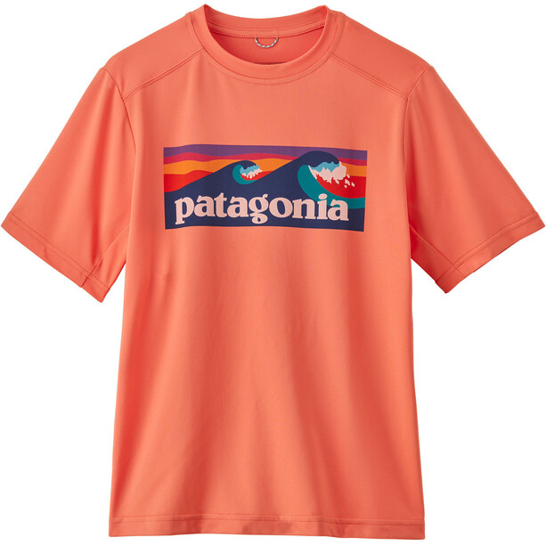 Patagonia Cap Silk Weight T-Shirt Kids rød