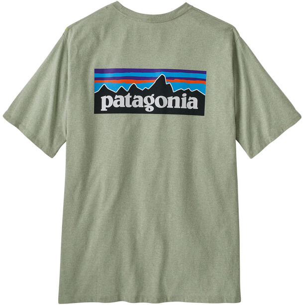 Patagonia P-6 Logo Responsibili-Tee maglietta Uomo, verde