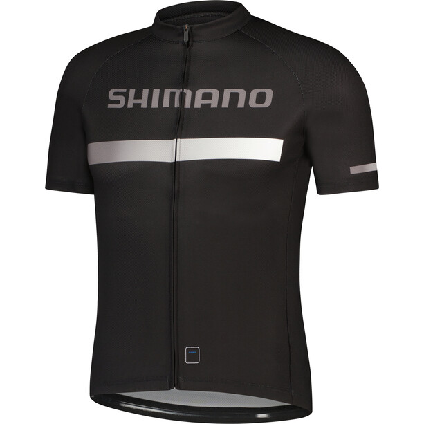 Shimano Logo Jersey met korte mouwen Heren, zwart