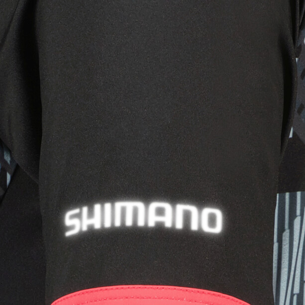 Shimano Sagami Maillot SS con cremallera Mujer, negro/Multicolor